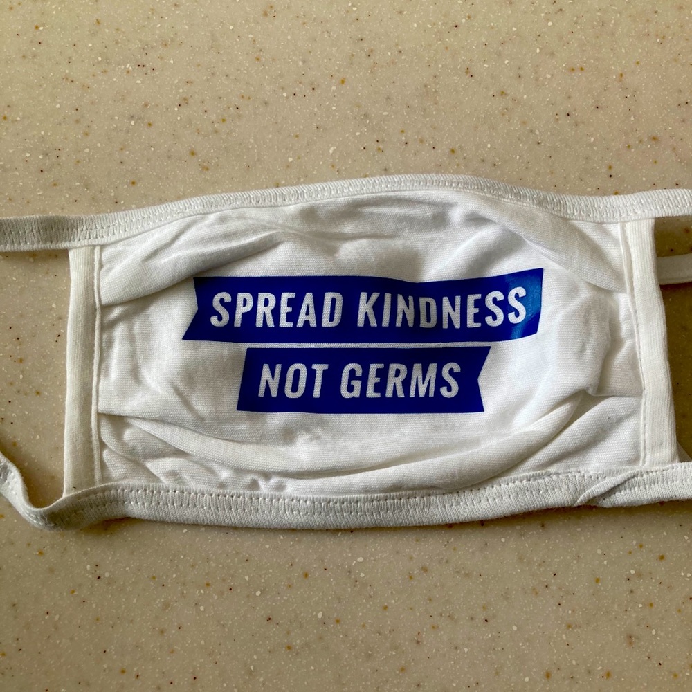 Spread kindness not germs face mask